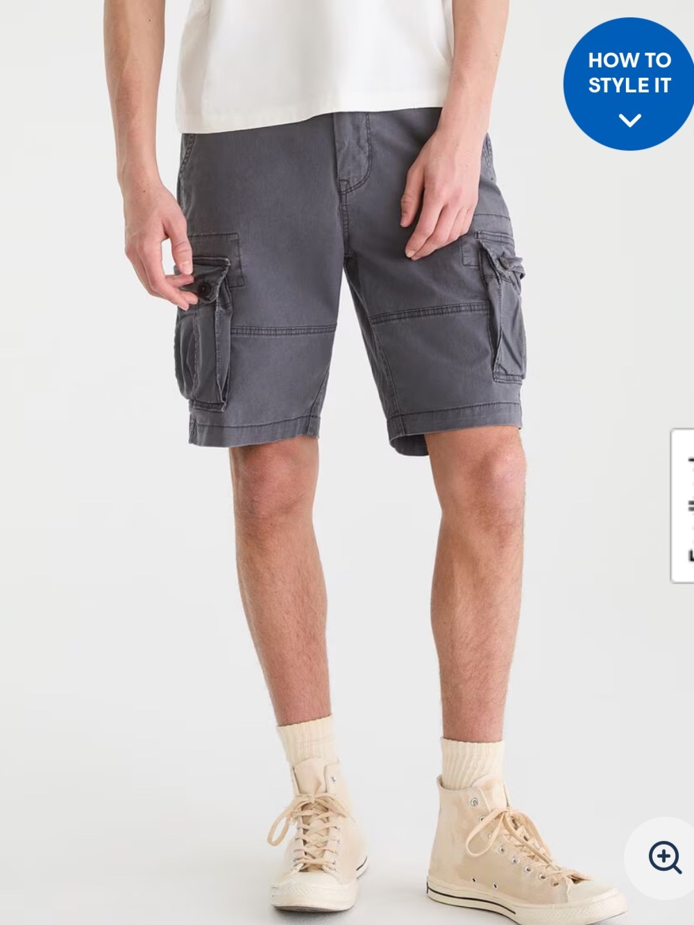 👗Aeropostale Men's Cargo Shorts in Gray - Classic Utility Style